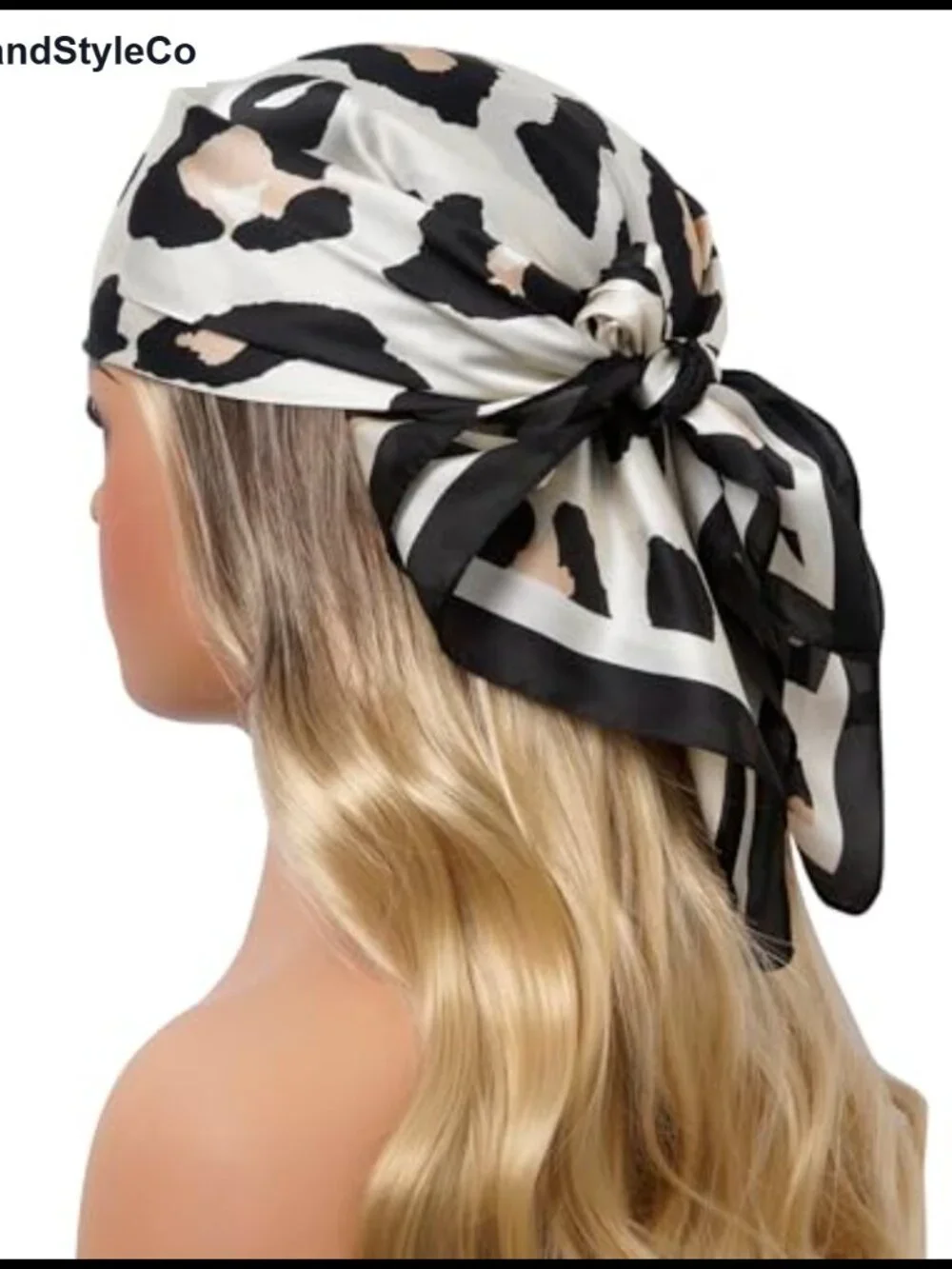Silk-like Polyester Square Fashion Scarf 27.5